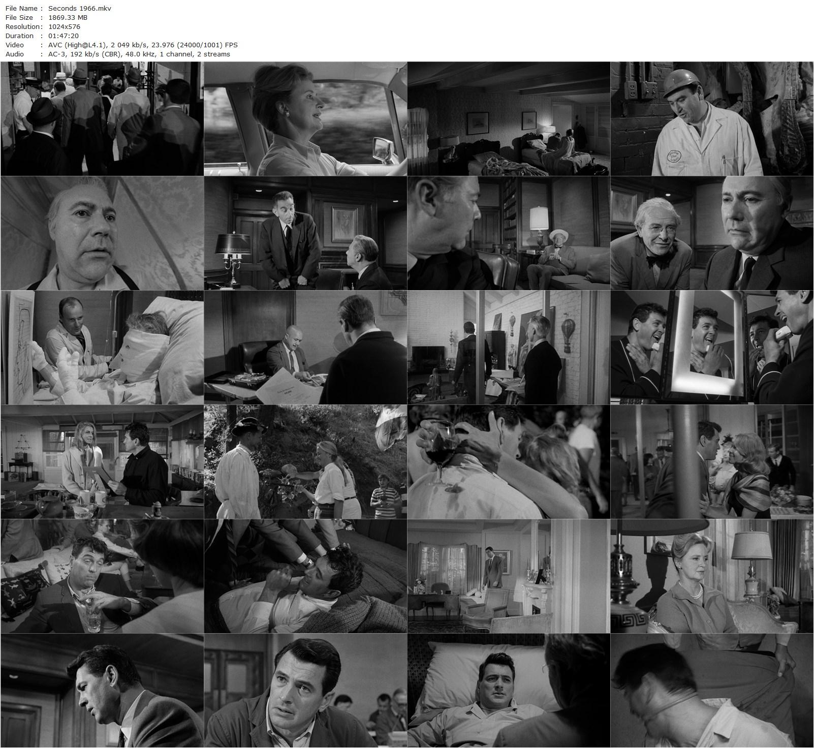 Seconds (1966) John Frankenheimer, Rock Hudson, Frank Campanella, John Randolph-poster