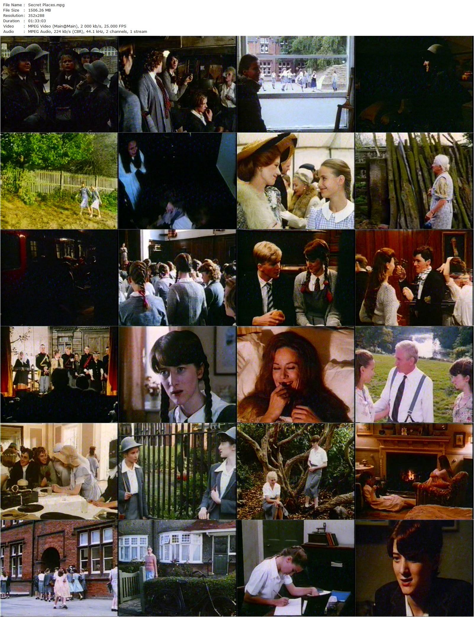 Secret Places (1984) Zelda Barron, Marie Theres Relin, Tara MacGowran, Claudine Auger-poster