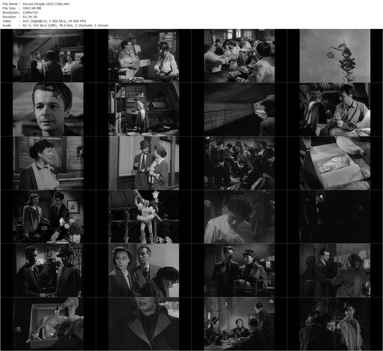 Secret People (1952) Thorold Dickinson, Valentina Cortese, Serge Reggiani, Charles Goldner-poster