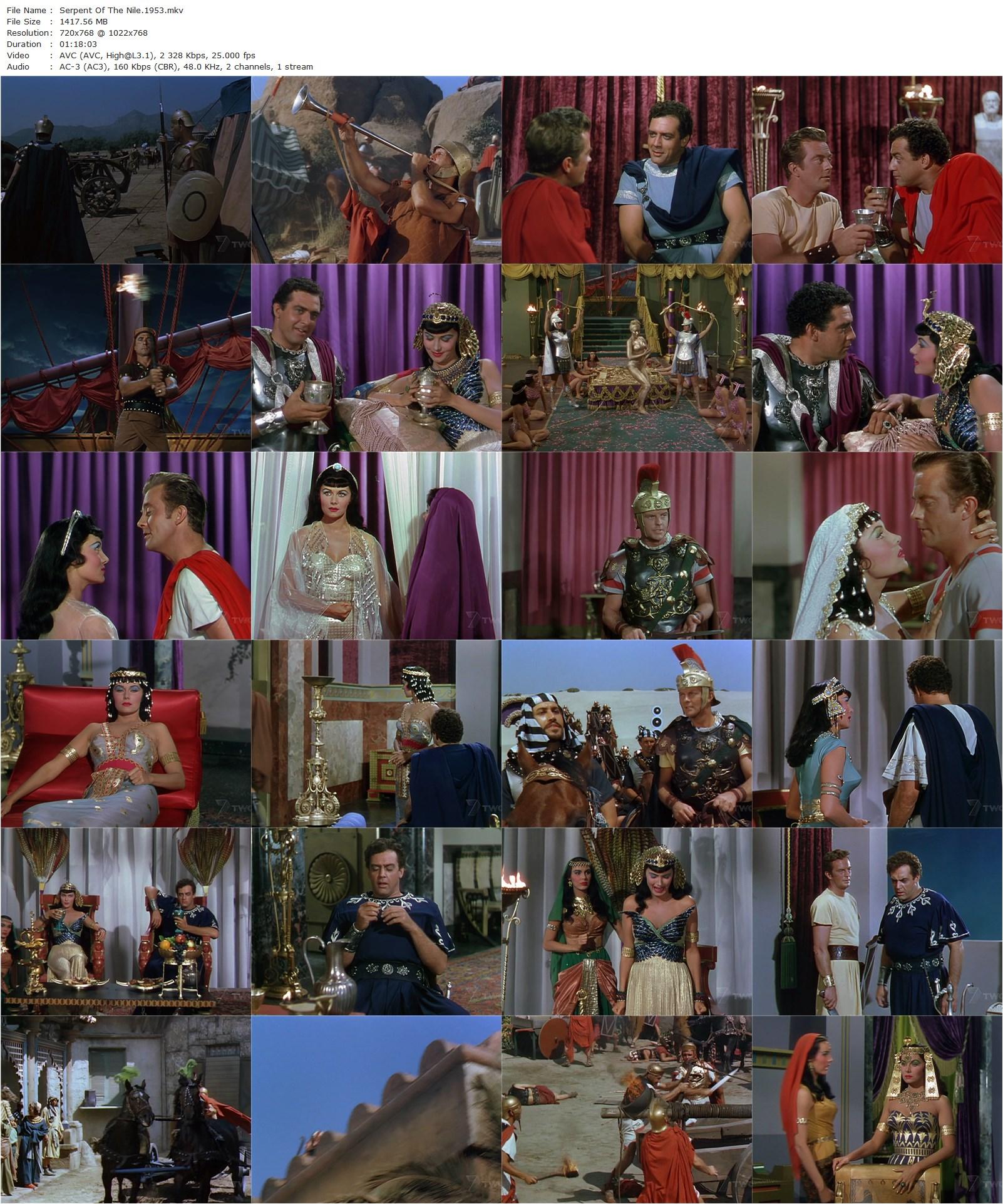 Serpent of the Nile (1953) William Castle, Rhonda Fleming, William Lundigan, Raymond Burr-poster