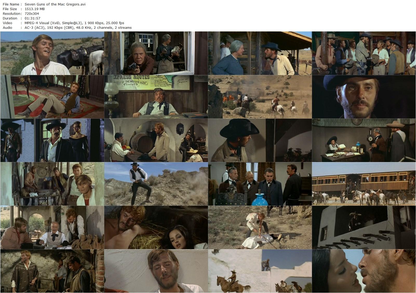 Seven Guns for the MacGregors / 7 pistole per i MacGregor (1966) Franco Giraldi, Robert Woods, Fernando Sancho, Agata Flori-poster