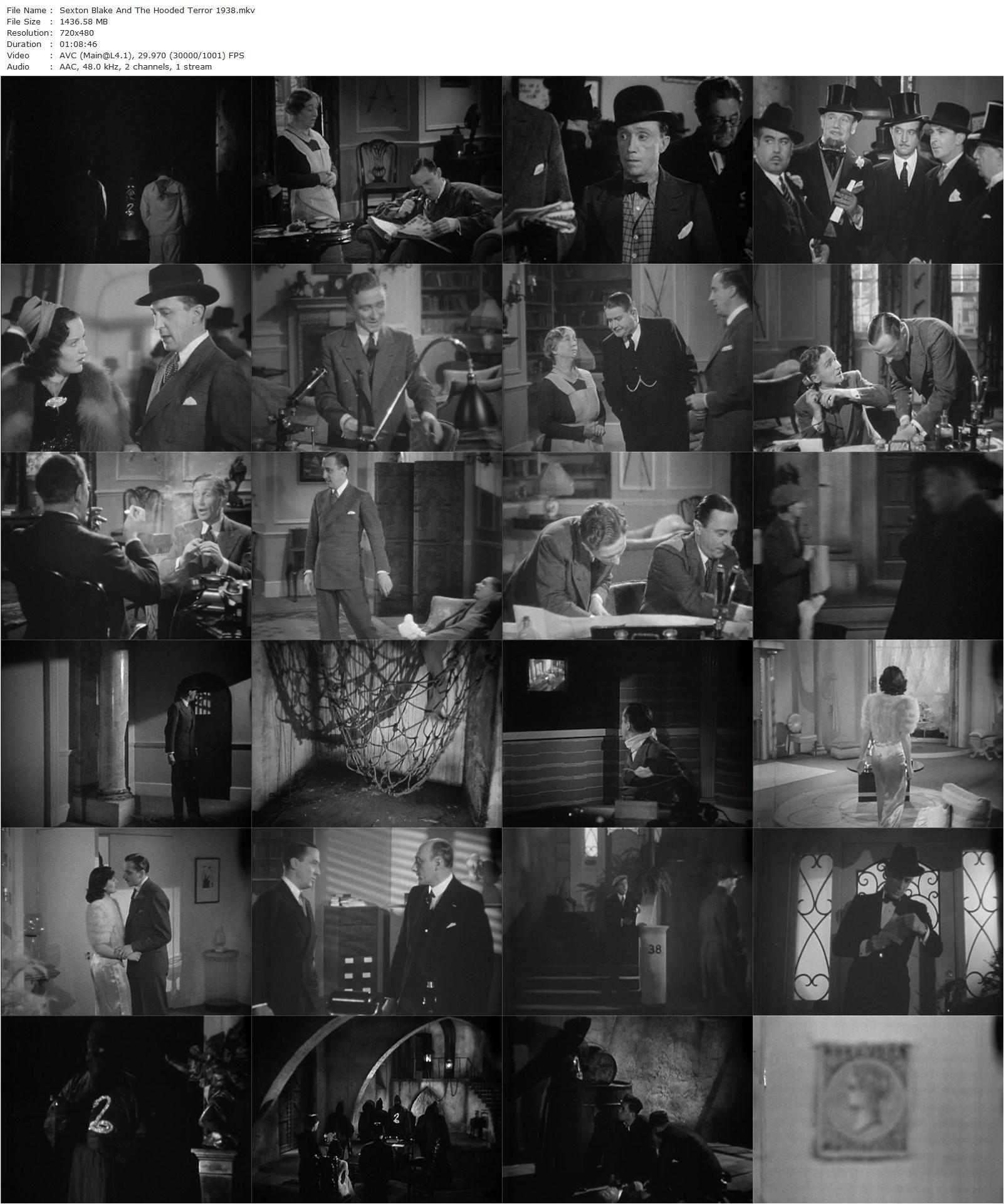 Sexton Blake and the Hooded Terror (1938) George King, George Curzon, Tod Slaughter, Greta Gynt-poster