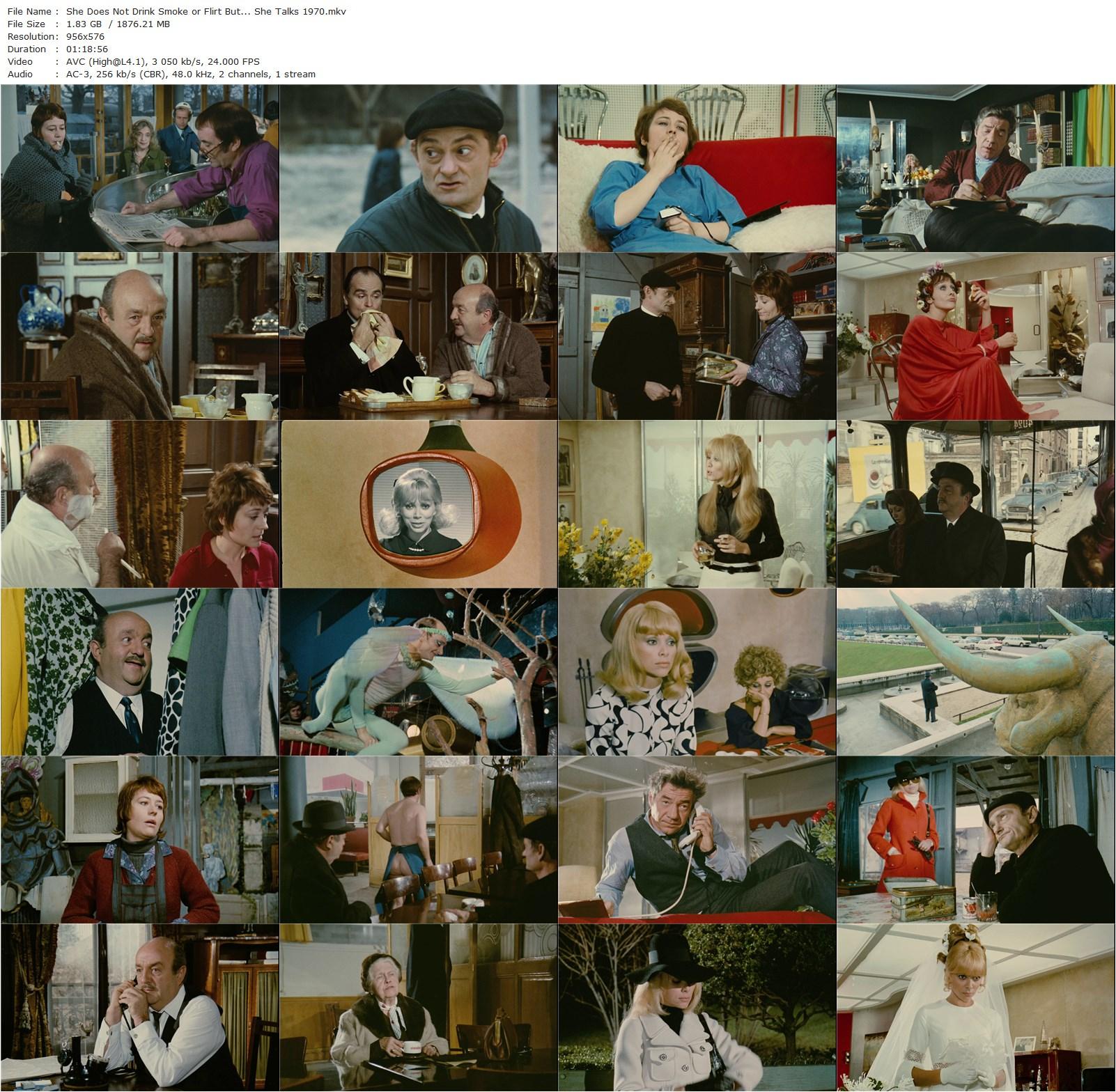 She Does Not Drink Smoke or Flirt But She Talks AKA Elle boit pas, elle fume pas, elle drague pas, mais… elle cause! (1970) Michel Audiard, Annie Girardot, Bernard Blier, Mireille Darc-poster