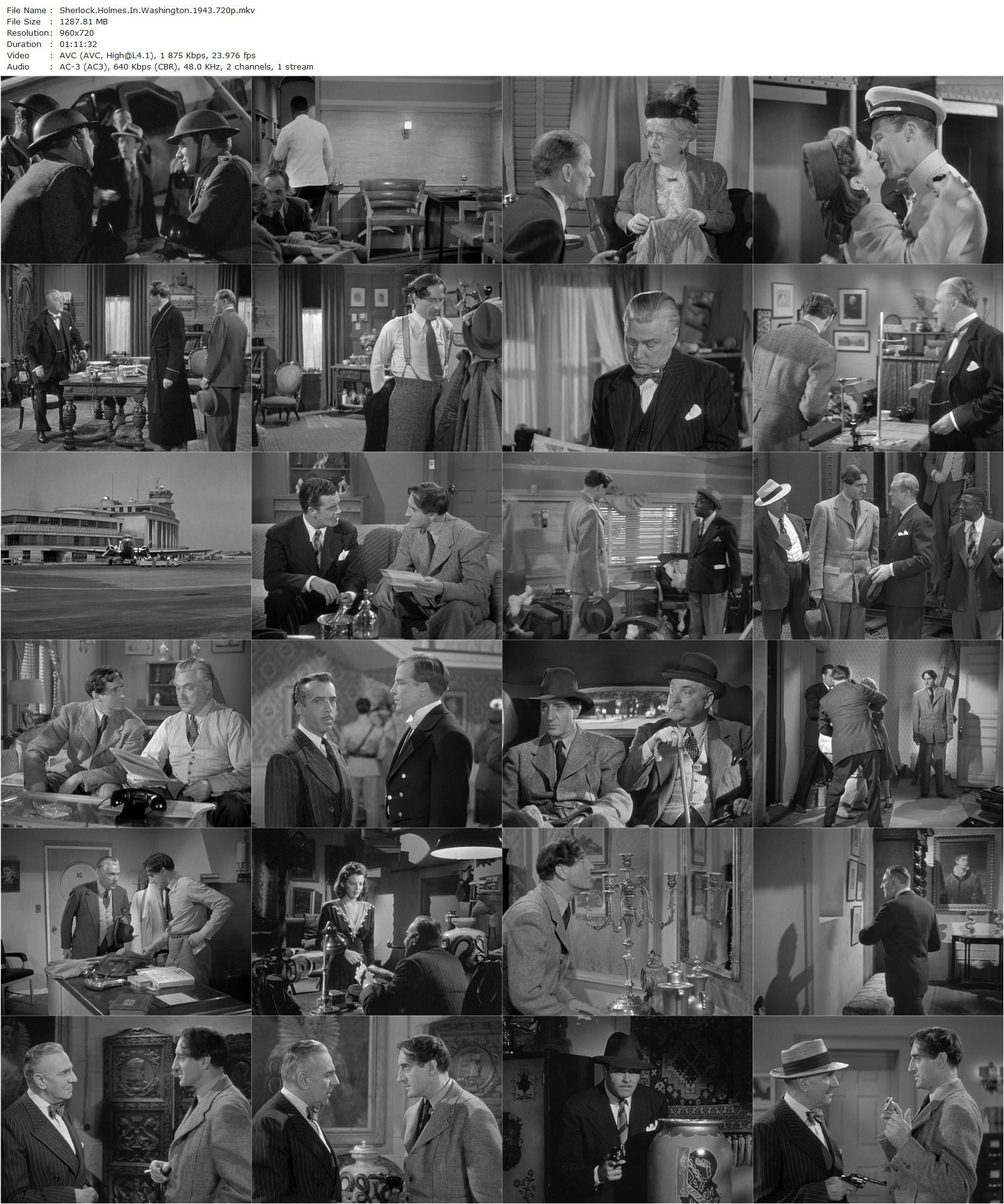 Sherlock Holmes in Washington (1943)-poster