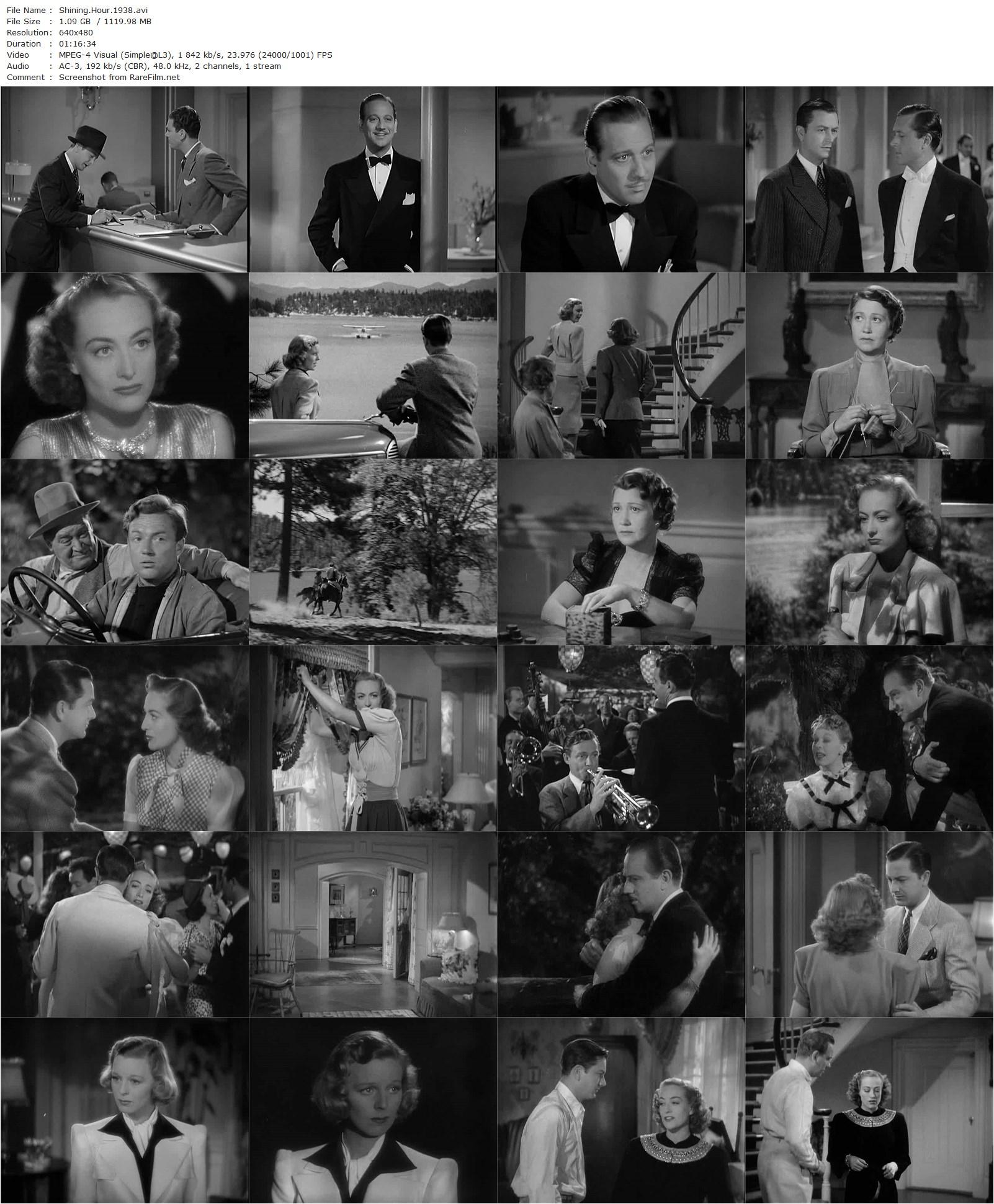 The Shining Hour (1938) Frank Borzage, Joan Crawford, Margaret Sullavan, Robert Young-poster