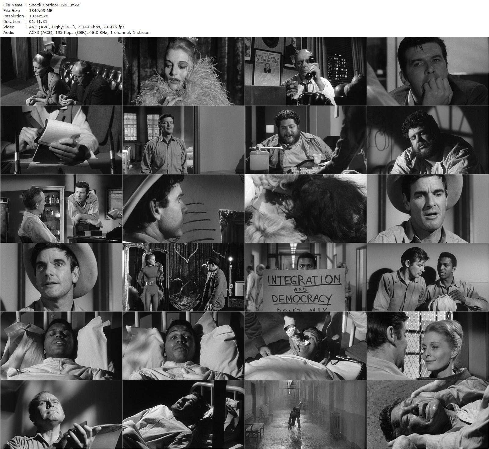 Shock Corridor (1963) Samuel Fuller, Peter Breck, Constance Towers, Gene Evans-poster