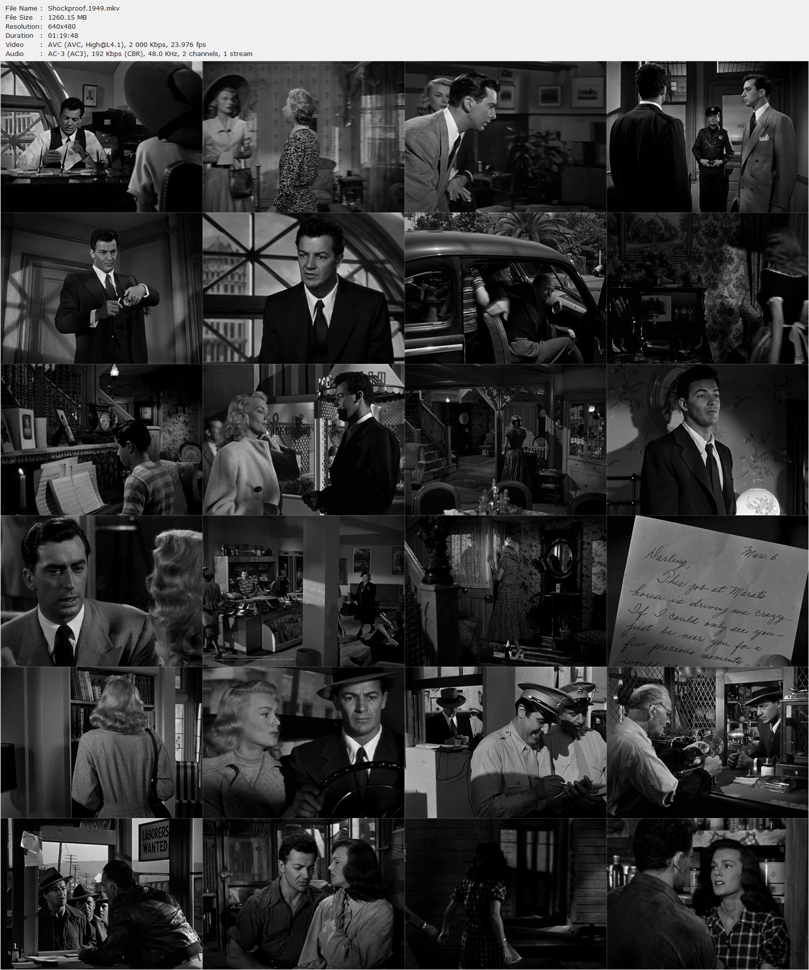 Shockproof (1949) Douglas Sirk, Cornel Wilde, Patricia Knight, John Baragrey, Crime, Drama, Film-Noir-poster