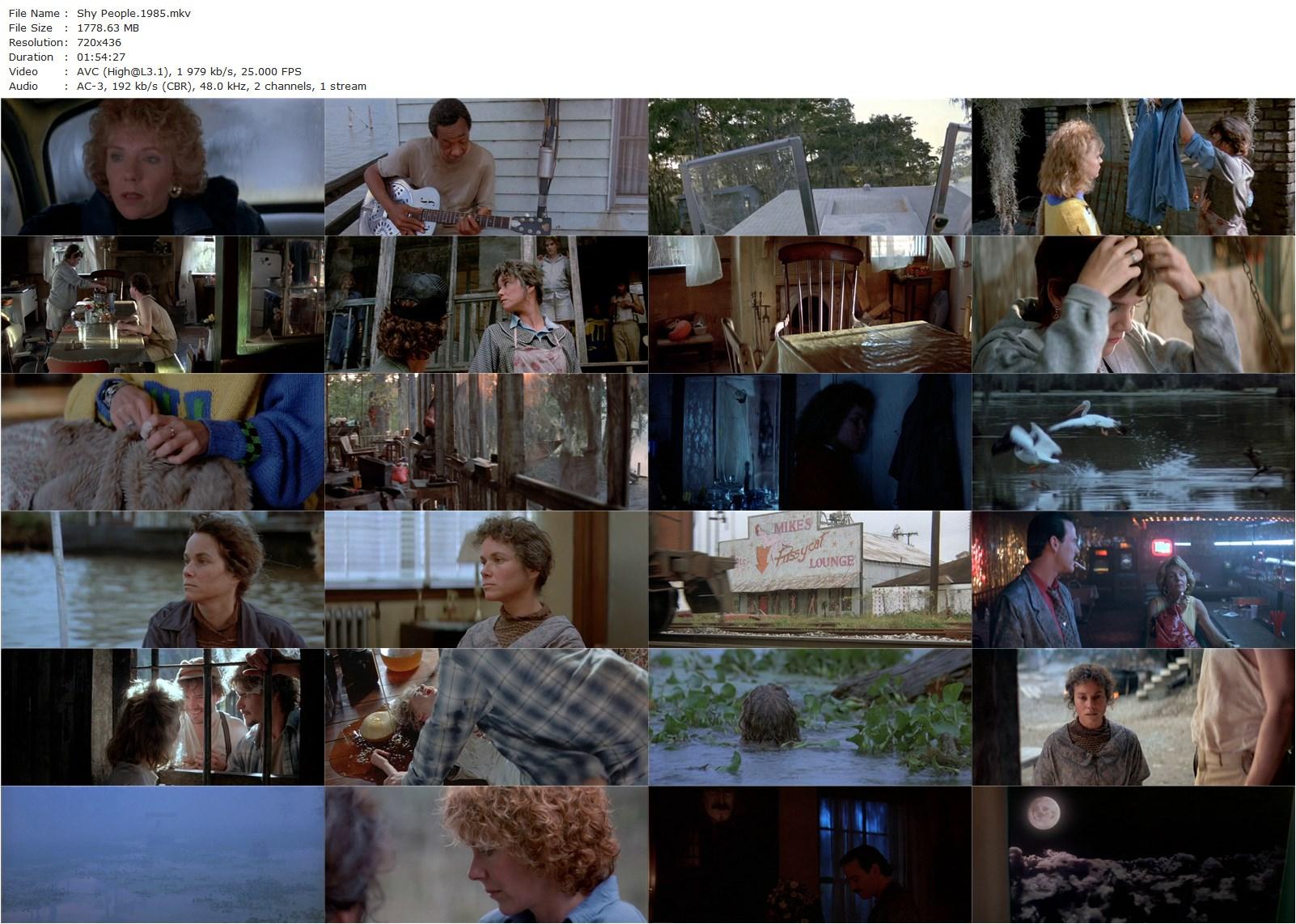 Shy People (1987) Andrey Konchalovskiy, Jill Clayburgh, Barbara Hershey, Martha Plimpton-poster