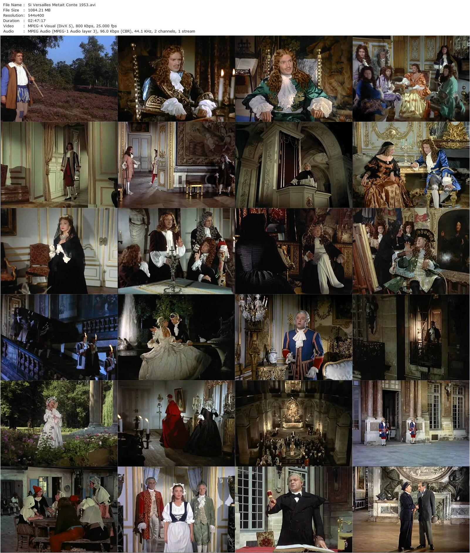 Si Versailles m’était conté (1954) Sacha Guitry, Michel Auclair, Jean-Pierre Aumont, Jean-Louis Barrault-poster