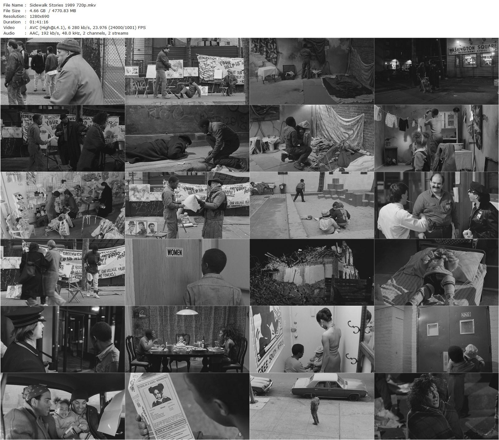 Sidewalk Stories (1989) Charles Lane, Nicole Alysia, Tom Alpern-poster