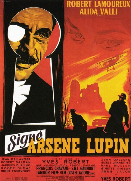 Signed, Arsene Lupin / Signé: Arsène Lupin (1959) Yves Robert, Robert Lamoureux, Alida Valli, Jacques Dufilho