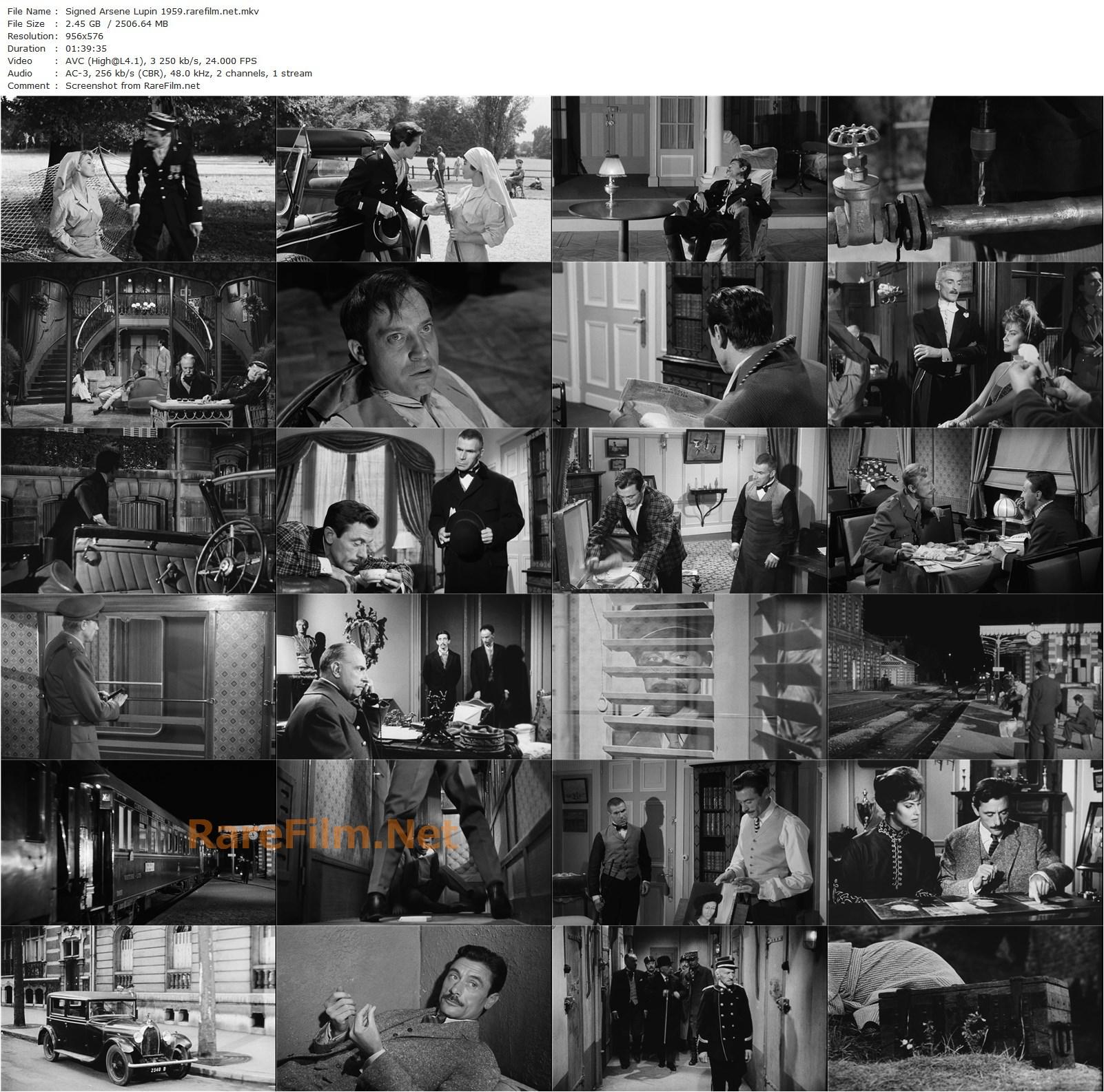 Signed, Arsene Lupin / Signé: Arsène Lupin (1959) Yves Robert, Robert Lamoureux, Alida Valli, Jacques Dufilho-poster