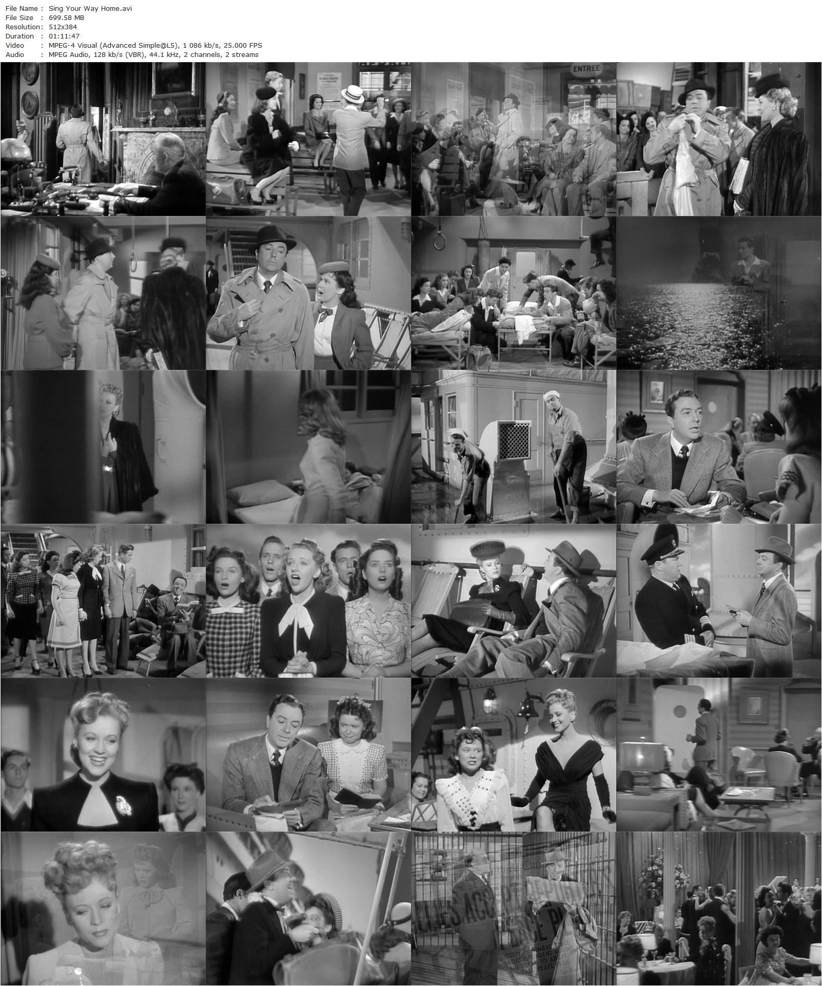 Sing Your Way Home (1945) Anthony Mann, Jack Haley, Marcy McGuire, Glen Vernon-poster