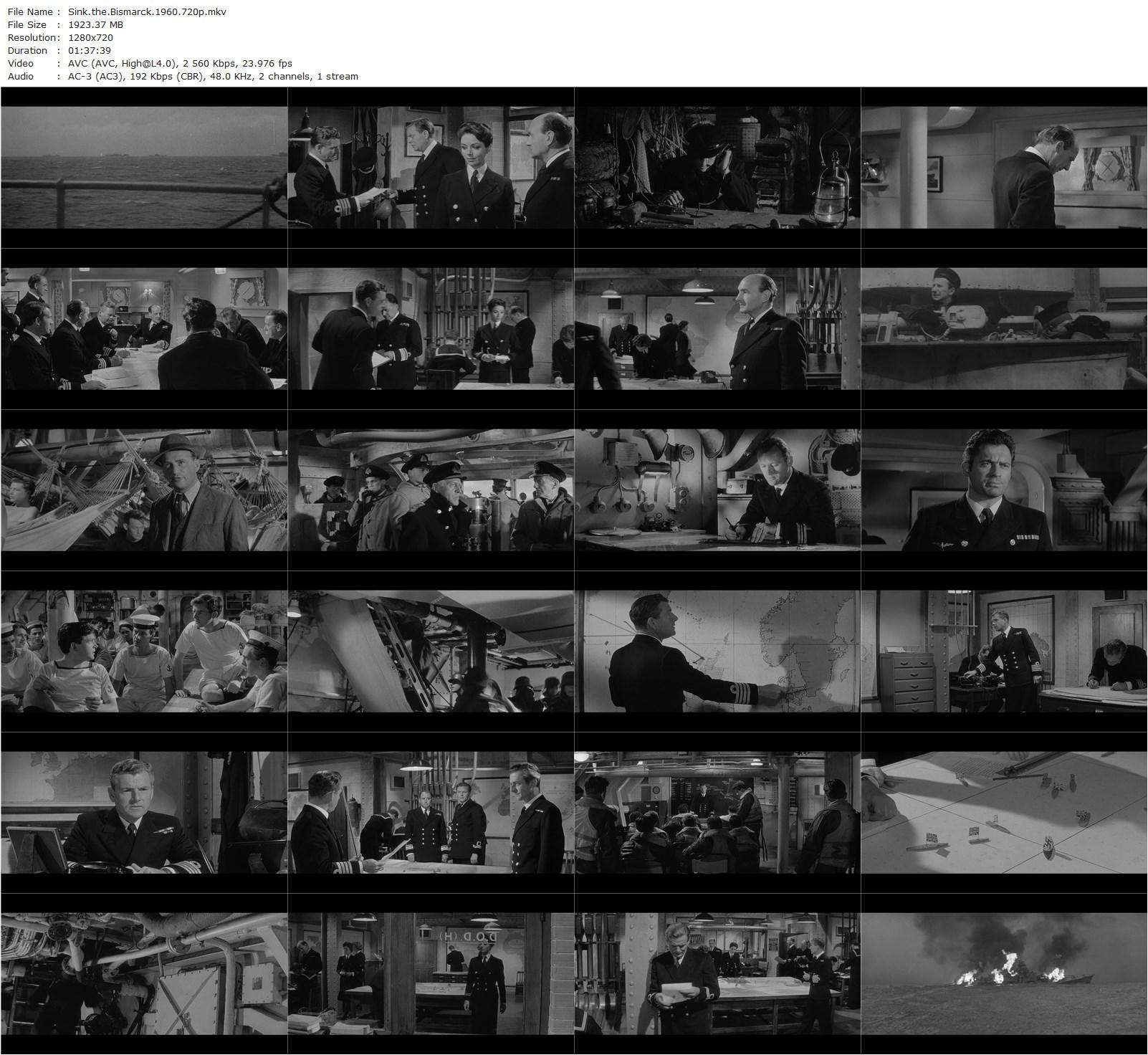 Sink the Bismarck! (1960) Lewis Gilbert, Kenneth More, Dana Wynter, Carl Möhner-poster