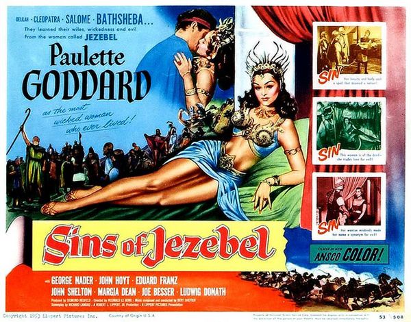 Sins of Jezebel (1953) Reginald Le Borg, Paulette Goddard, George Nader, Eduard Franz