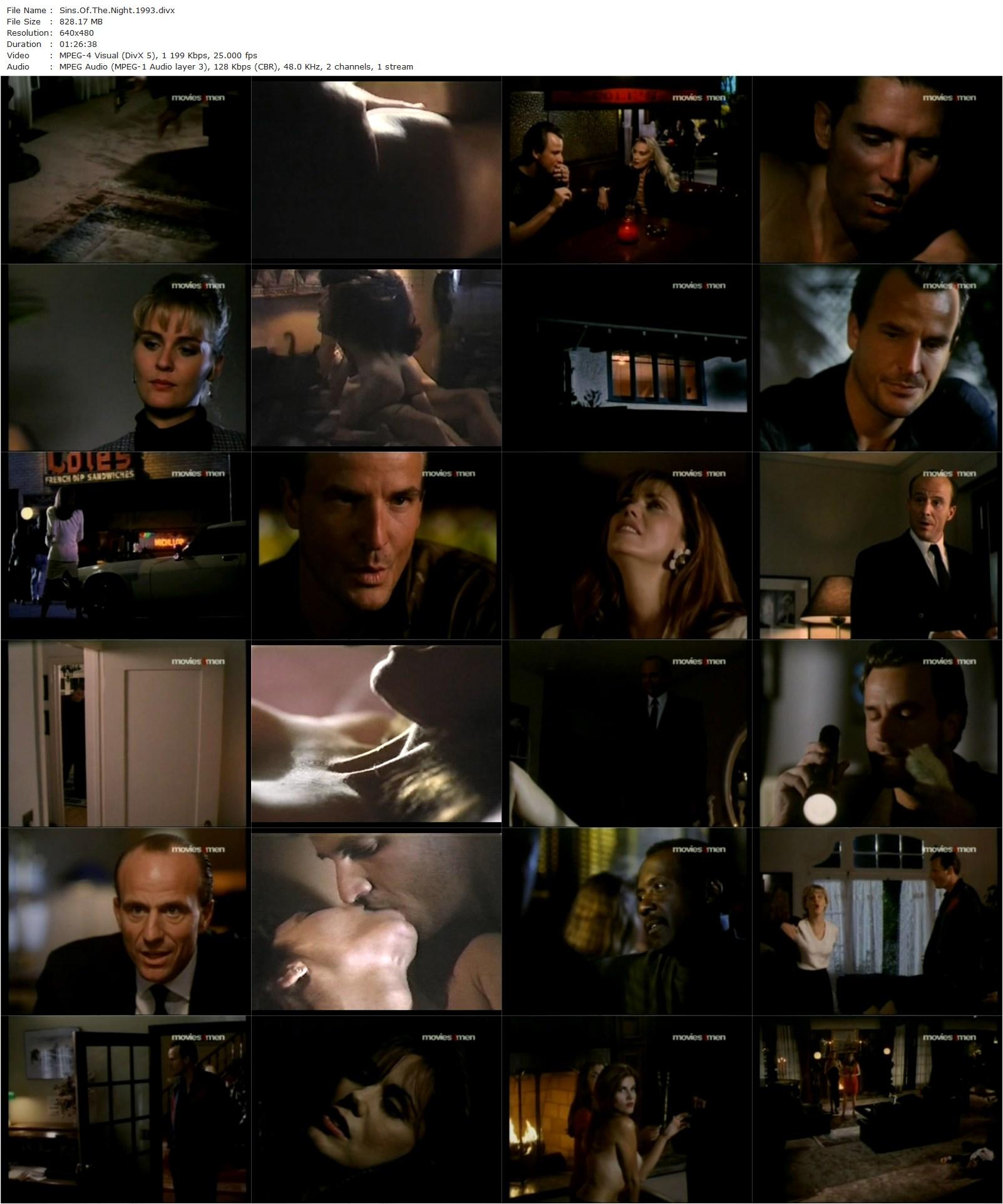 Sins of the Night (1993) Gregory Dark, Nick Cassavetes, Deborah Shelton, Miles O’Keeffe-poster