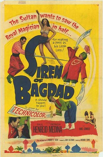 Siren of Bagdad (1953) Richard Quine, Paul Henreid, Patricia Medina, Hans Conried