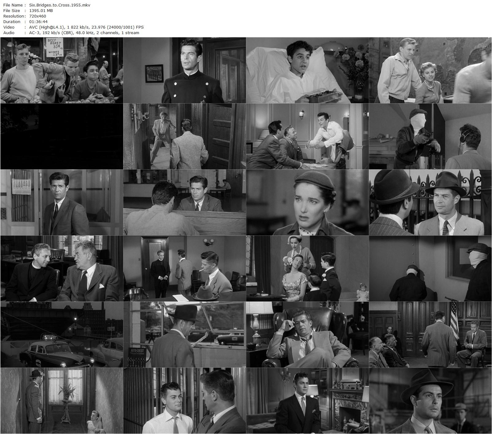 Six Bridges to Cross (1955) Joseph Pevney, Tony Curtis, George Nader, Julie Adams-poster