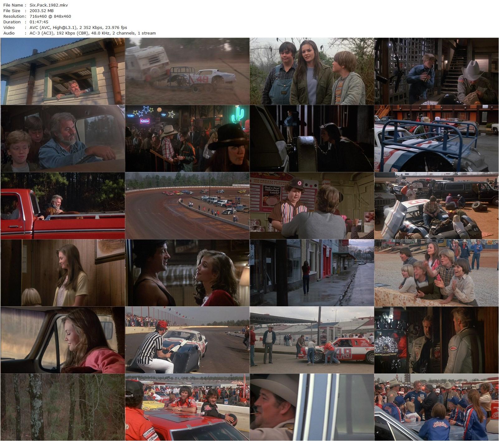 Six Pack (1982) Daniel Petrie, Kenny Rogers, Diane Lane, Erin Gray-poster