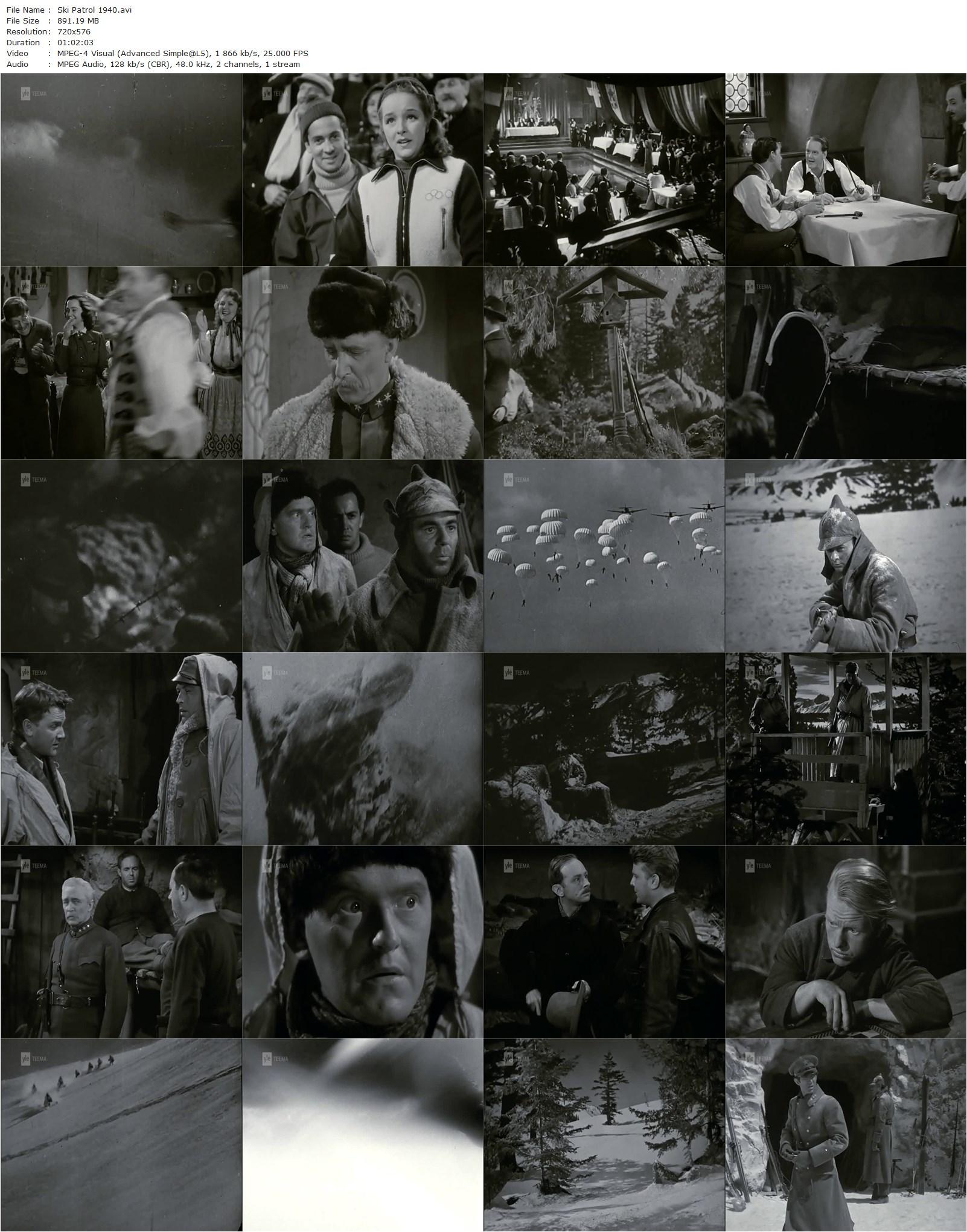 Ski Patrol (1940) Lew Landers, Philip Dorn, Luli Deste, Stanley Fields-poster