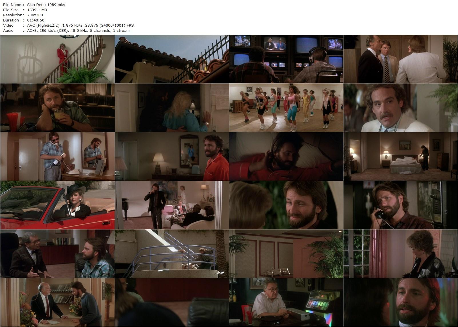 Skin Deep (1989) Blake Edwards, John Ritter, Vincent Gardenia, Alyson Reed-poster