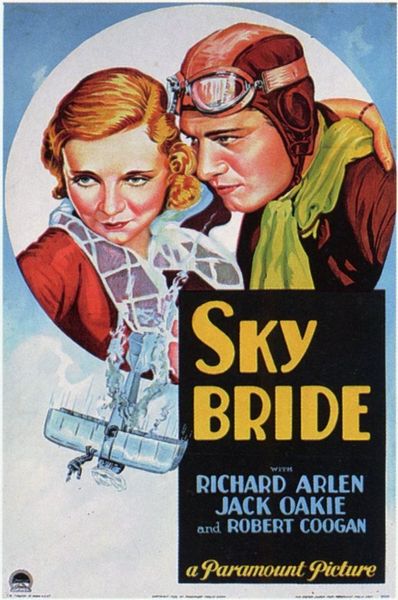 Sky Bride (1932) Stephen Roberts, Richard Arlen, Jack Oakie, Virginia Bruce, Drama