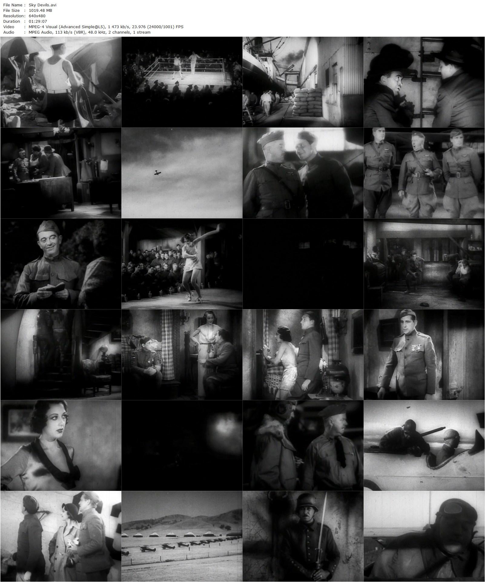 Sky Devils (1932) A. Edward Sutherland, Spencer Tracy, William ‘Stage’ Boyd, George Cooper-poster