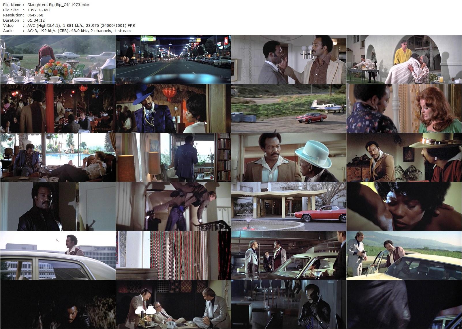 Slaughters Big Rip-Off (1973) Gordon Douglas, Jim Brown, Ed McMahon, Don Stroud-poster