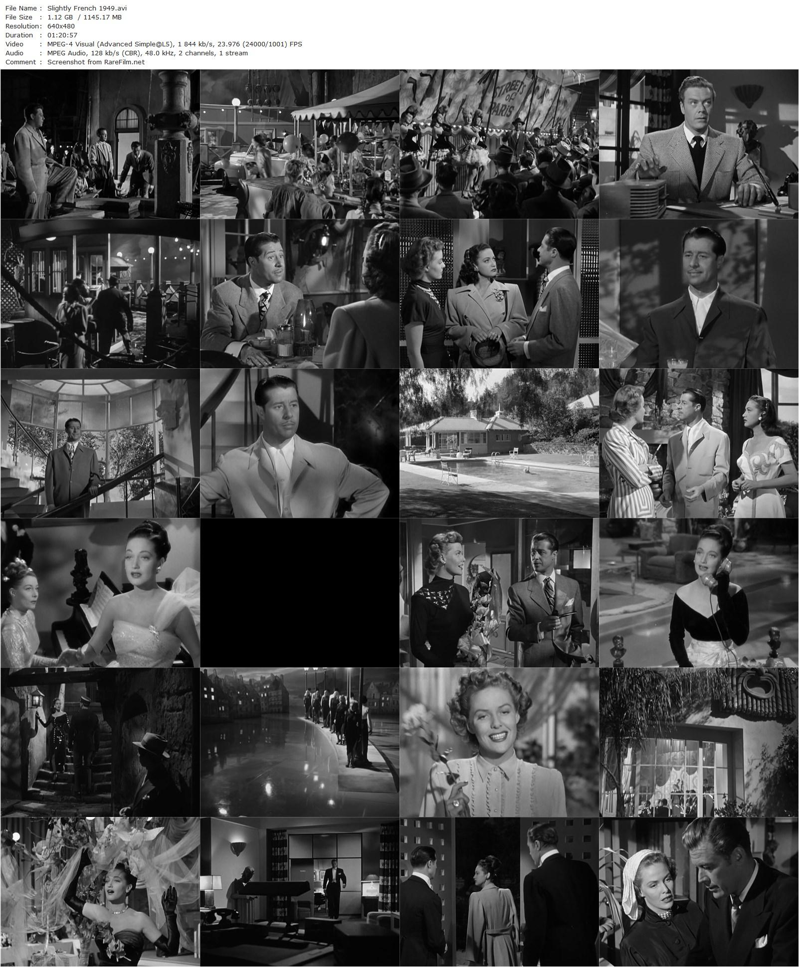 Slightly French (1949) Douglas Sirk, Dorothy Lamour-poster