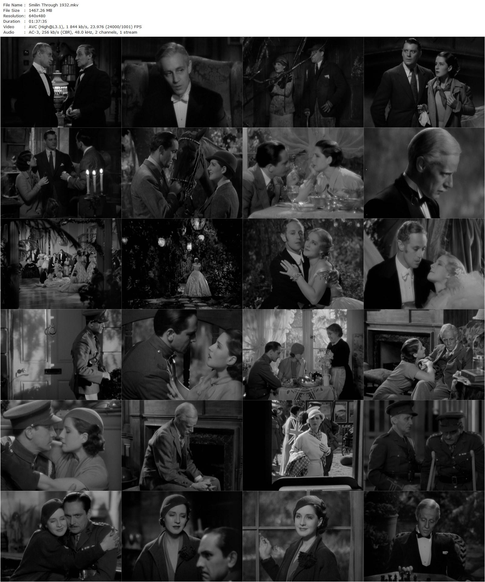 Smilin’ Through (1932) Sidney Franklin, Norma Shearer, Fredric March, Leslie Howard-poster