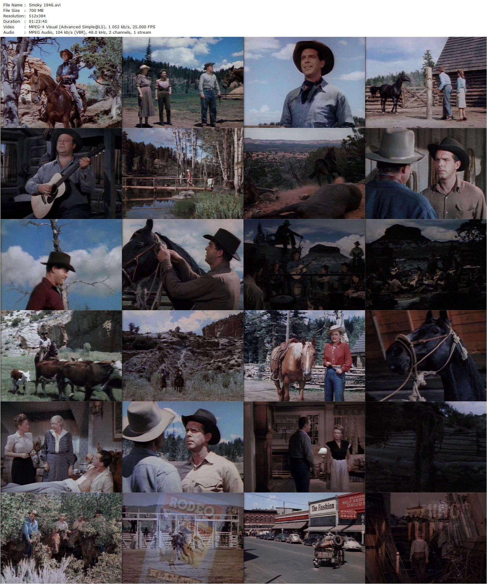 Smoky (1946) Louis King, Fred MacMurray, Anne Baxter, Bruce Cabot-poster