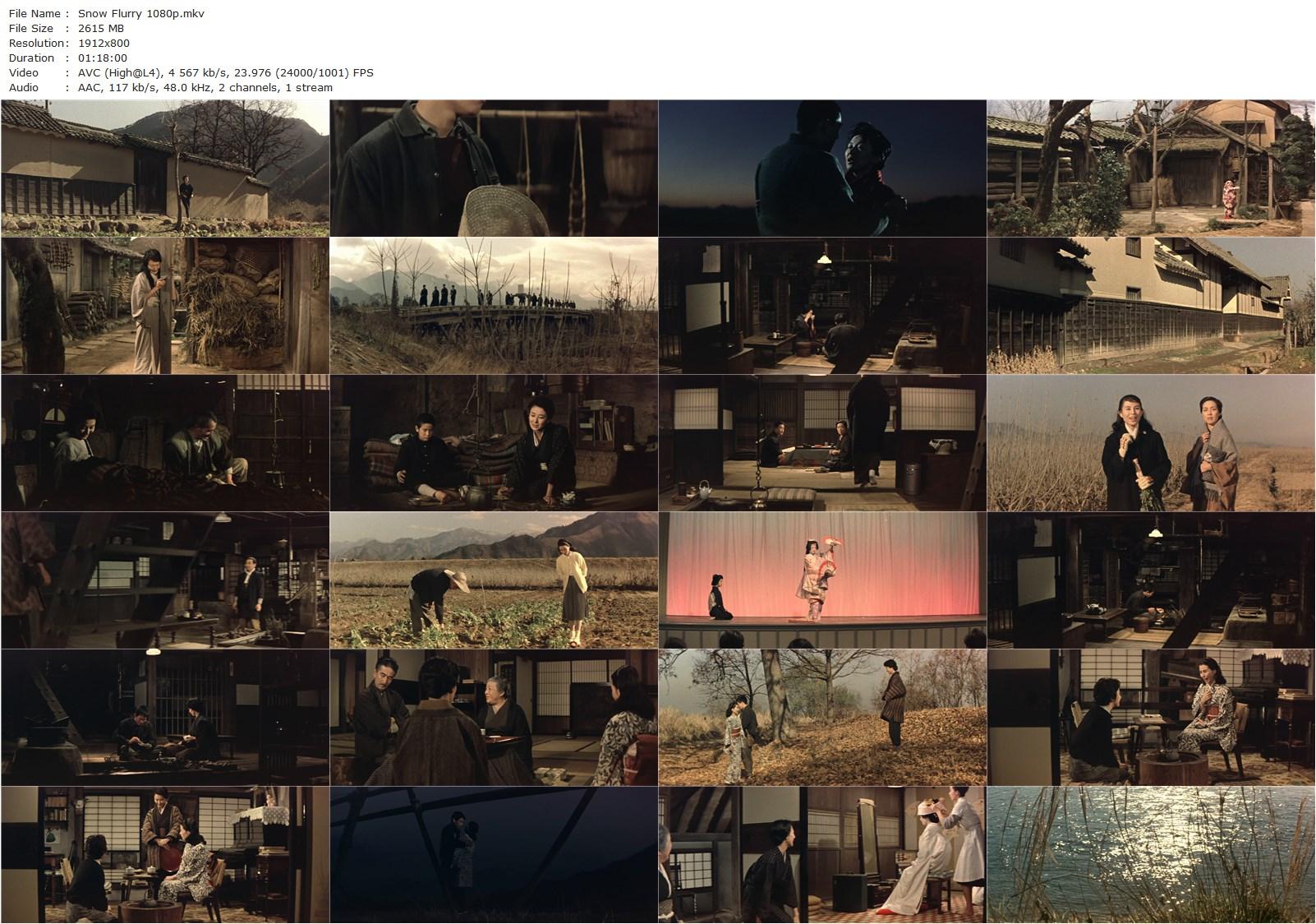 The Snow Flurry (1959) Keisuke Kinoshita, Keiko Kishi, Ineko Arima, Yoshiko Kuga-poster