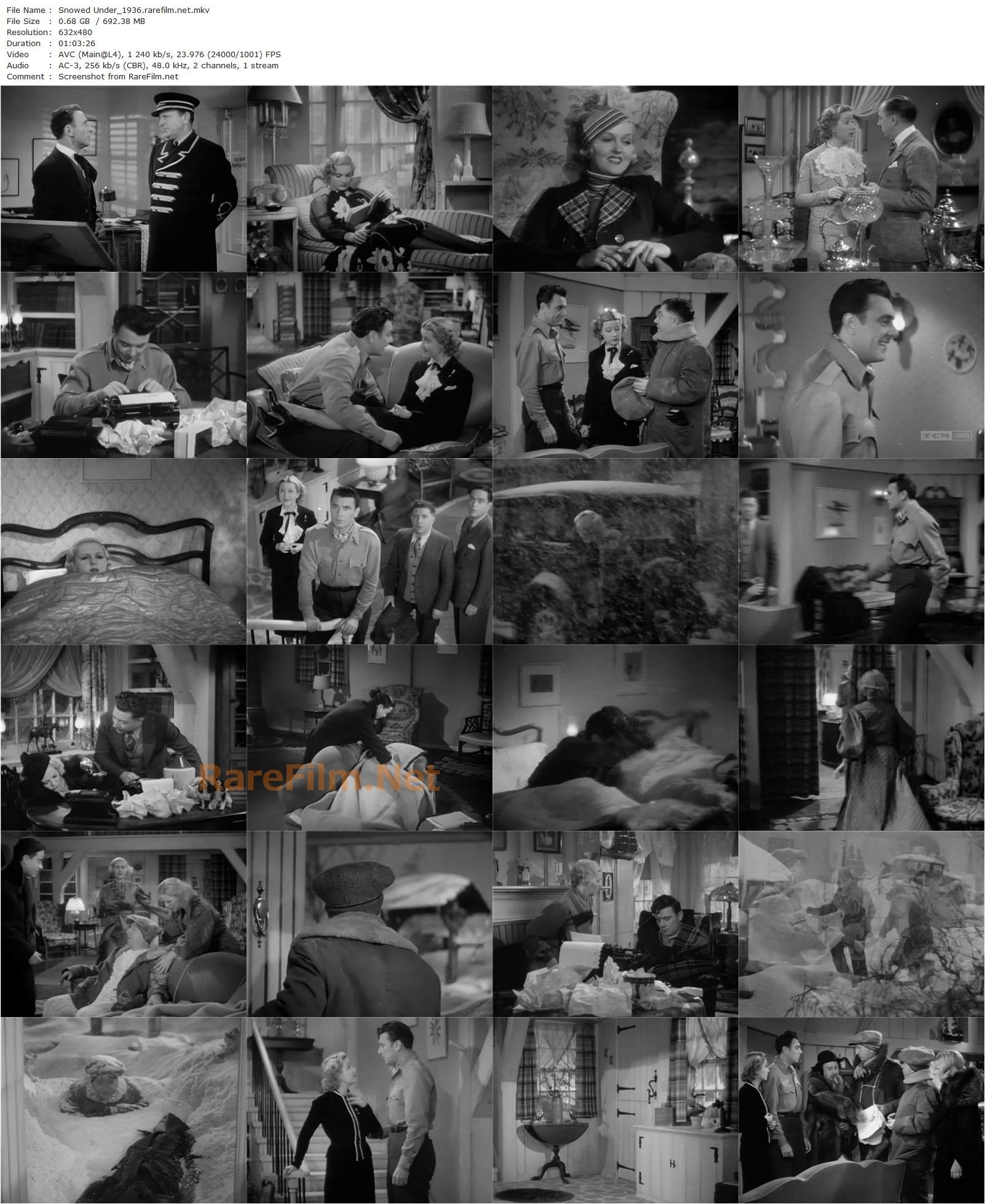 Snowed Under (1936) Ray Enright, George Brent, Genevieve Tobin, Glenda Farrell-poster