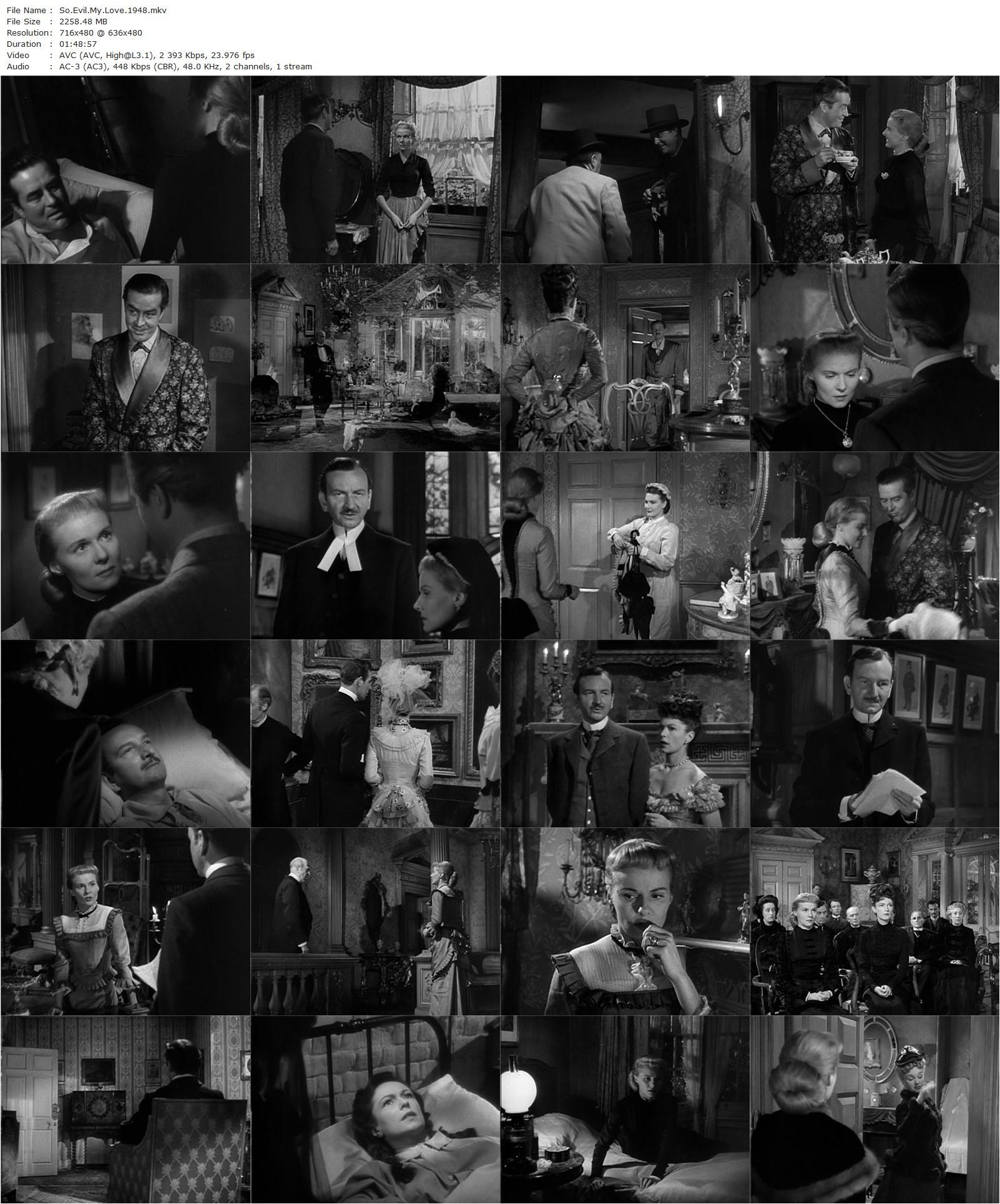 So Evil My Love (1948) Lewis Allen, Ray Milland, Ann Todd, Geraldine Fitzgerald-poster