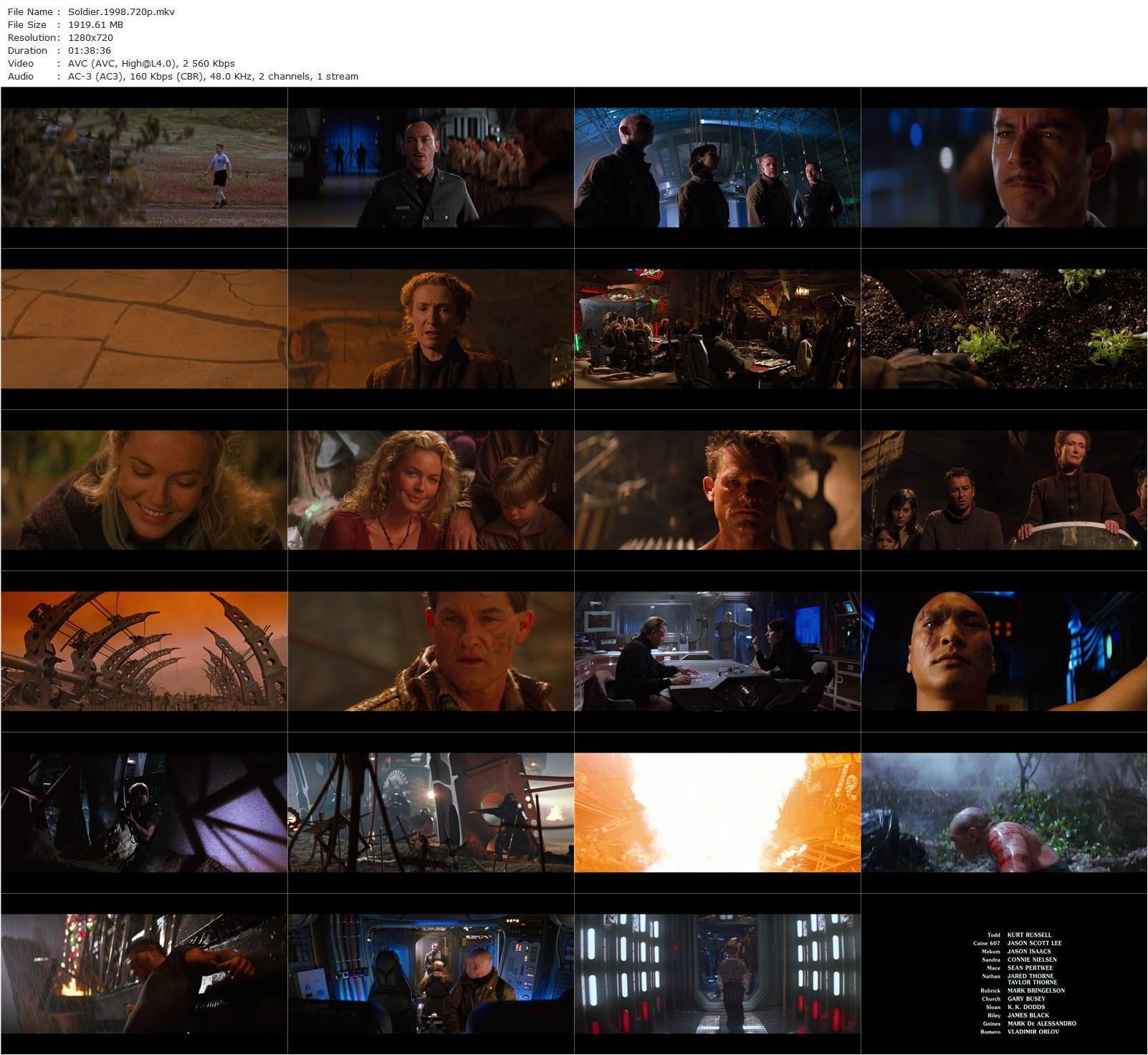 Soldier (1998) Paul W.S. Anderson, Kurt Russell, Jason Scott Lee, Jason Isaacs-poster