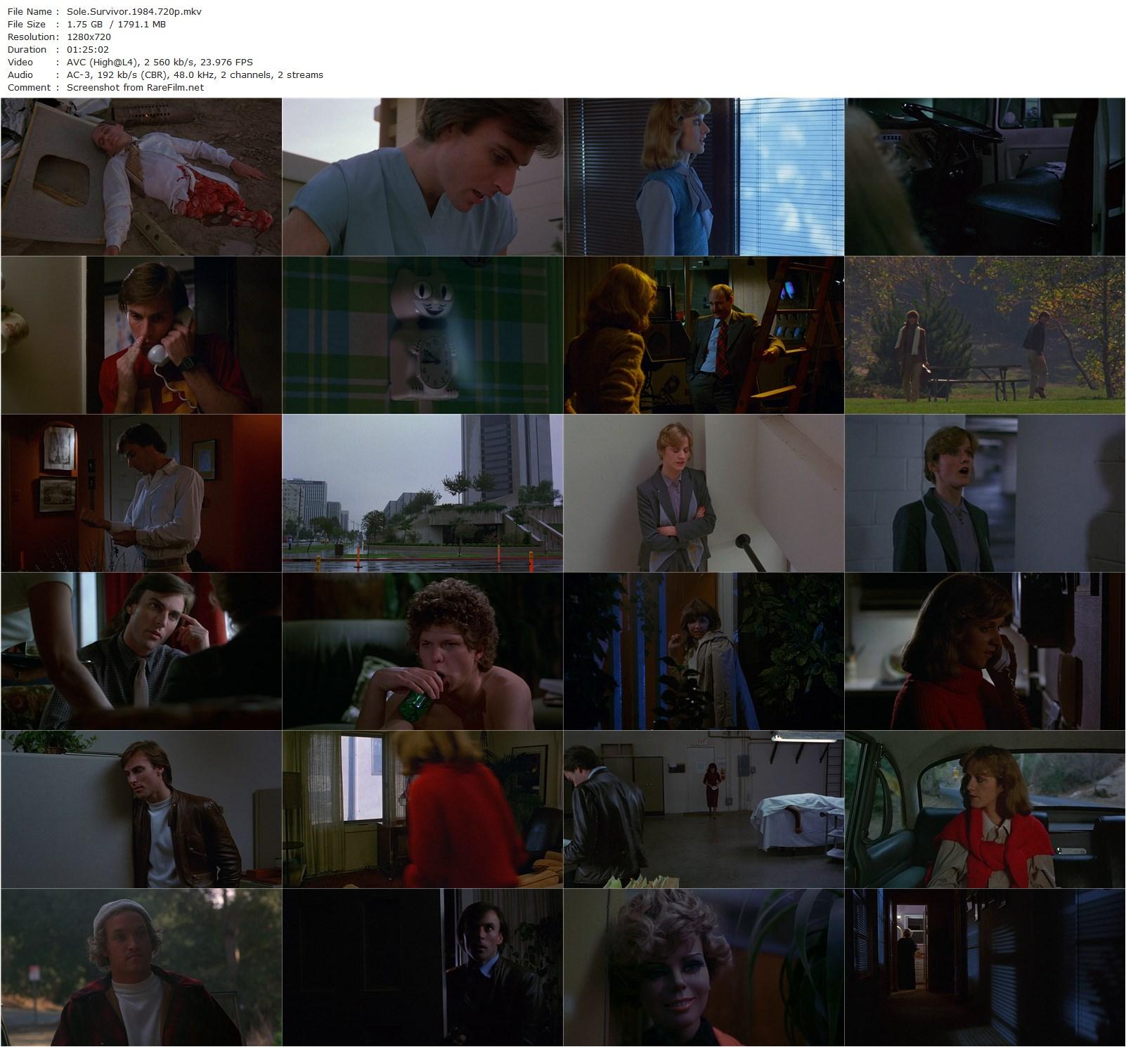 Sole Survivor (1984) Thom Eberhardt-poster