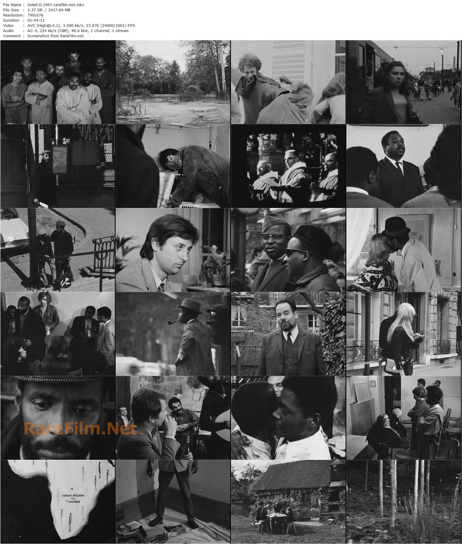 Oh, Sun / Soleil Ô (1967) Med Hondo, Robert Liensol, Théo Légitimus, Gabriel Glissant-poster