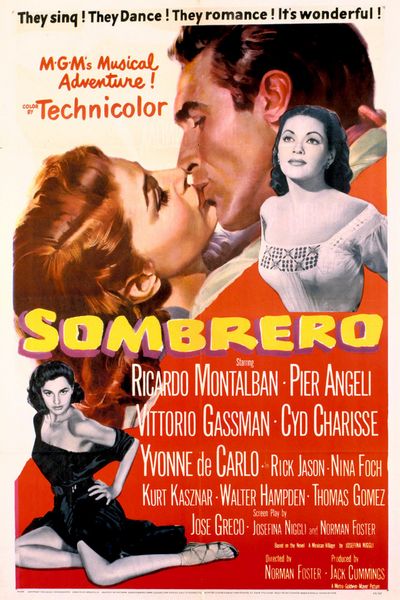 Sombrero (1953) Norman Foster, Ricardo Montalban, Pier Angeli, Vittorio Gassman
