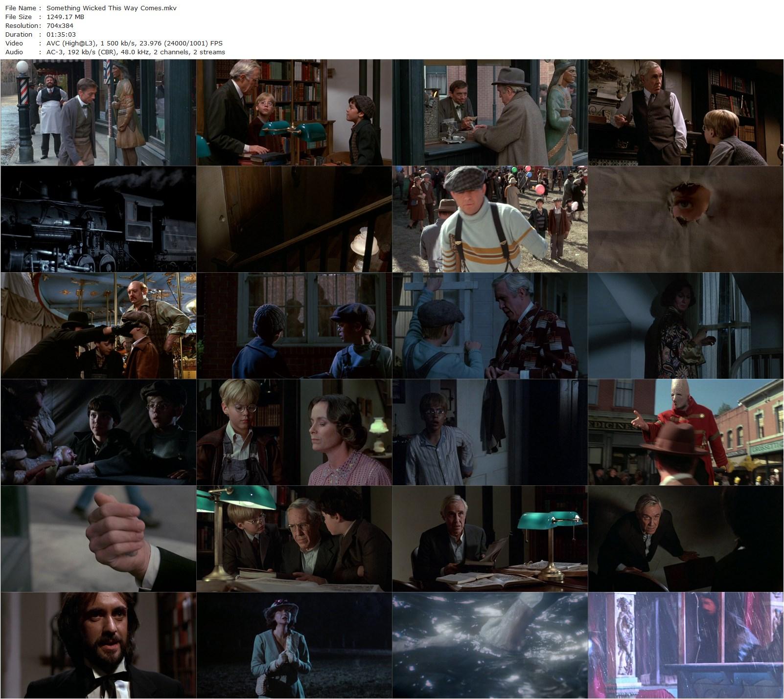 Something Wicked This Way Comes (1983) Jack Clayton, Jason Robards, Jonathan Pryce, Diane Ladd-poster