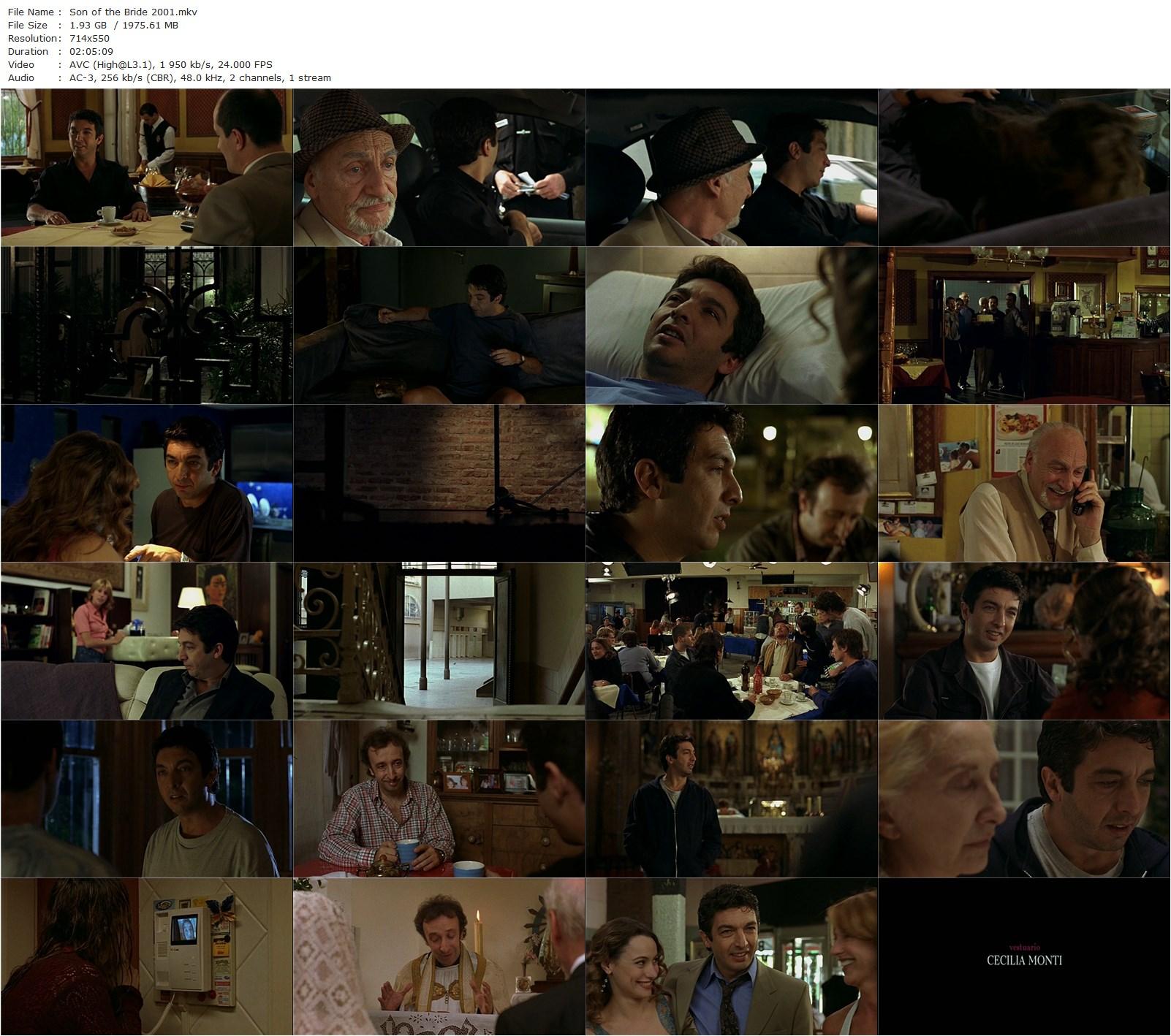 Son of the Bride AKA El Hijo de la novia (2001) Juan José Campanella, Ricardo Darín, Héctor Alterio, Norma Aleandro-poster