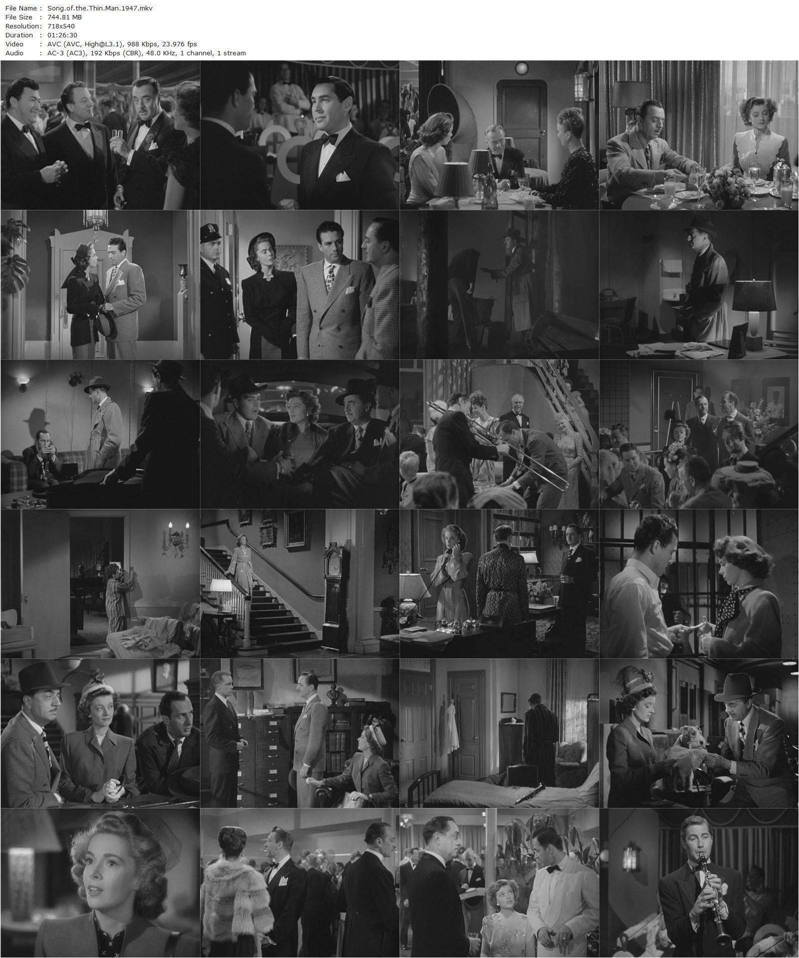 Song of the Thin Man (1947) Edward Buzzell, William Powell, Myrna Loy, Keenan Wynn-poster