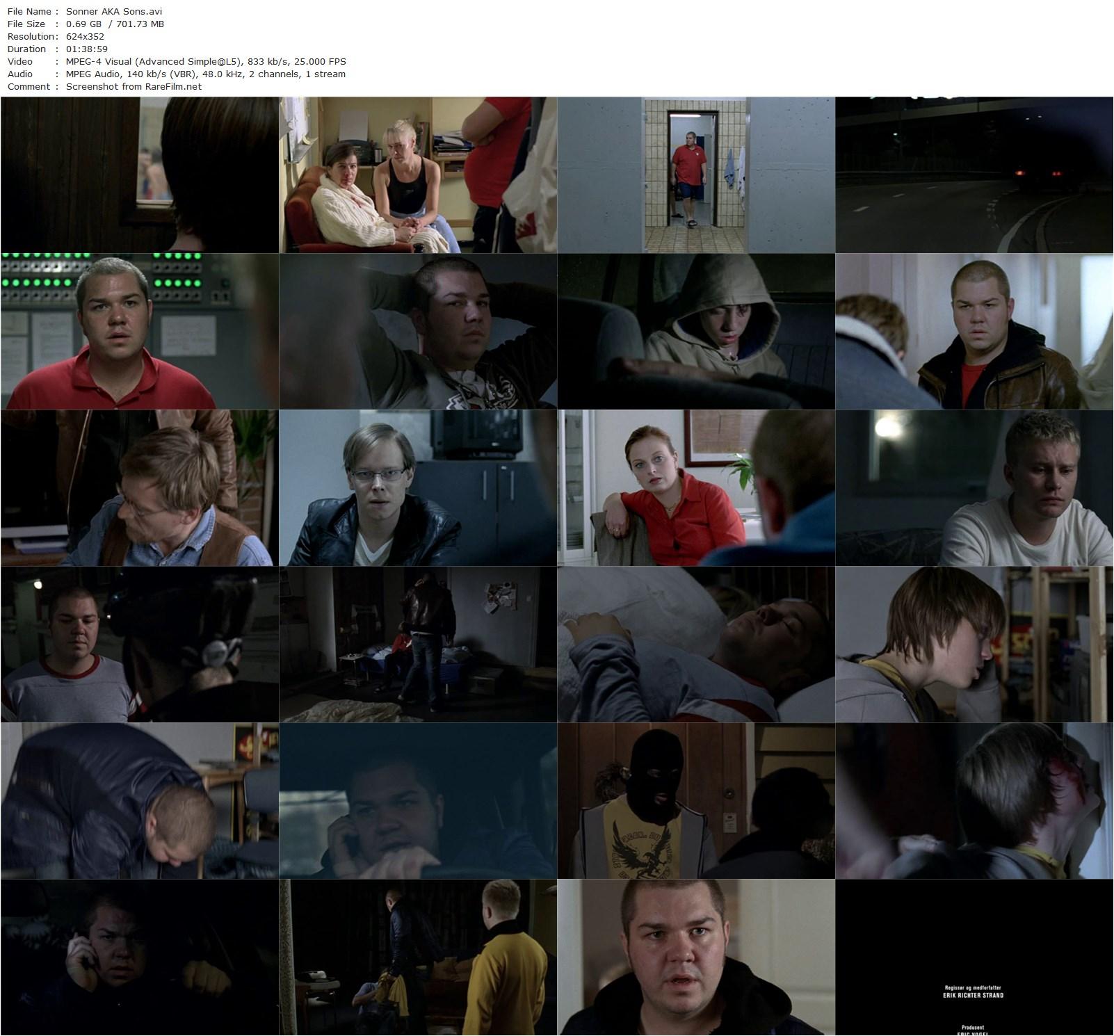 Sons / Sønner (2006) Erik Richter Strand, Nils Jørgen Kaalstad, Mikkel Bratt Silset, Edward Schultheiss-poster