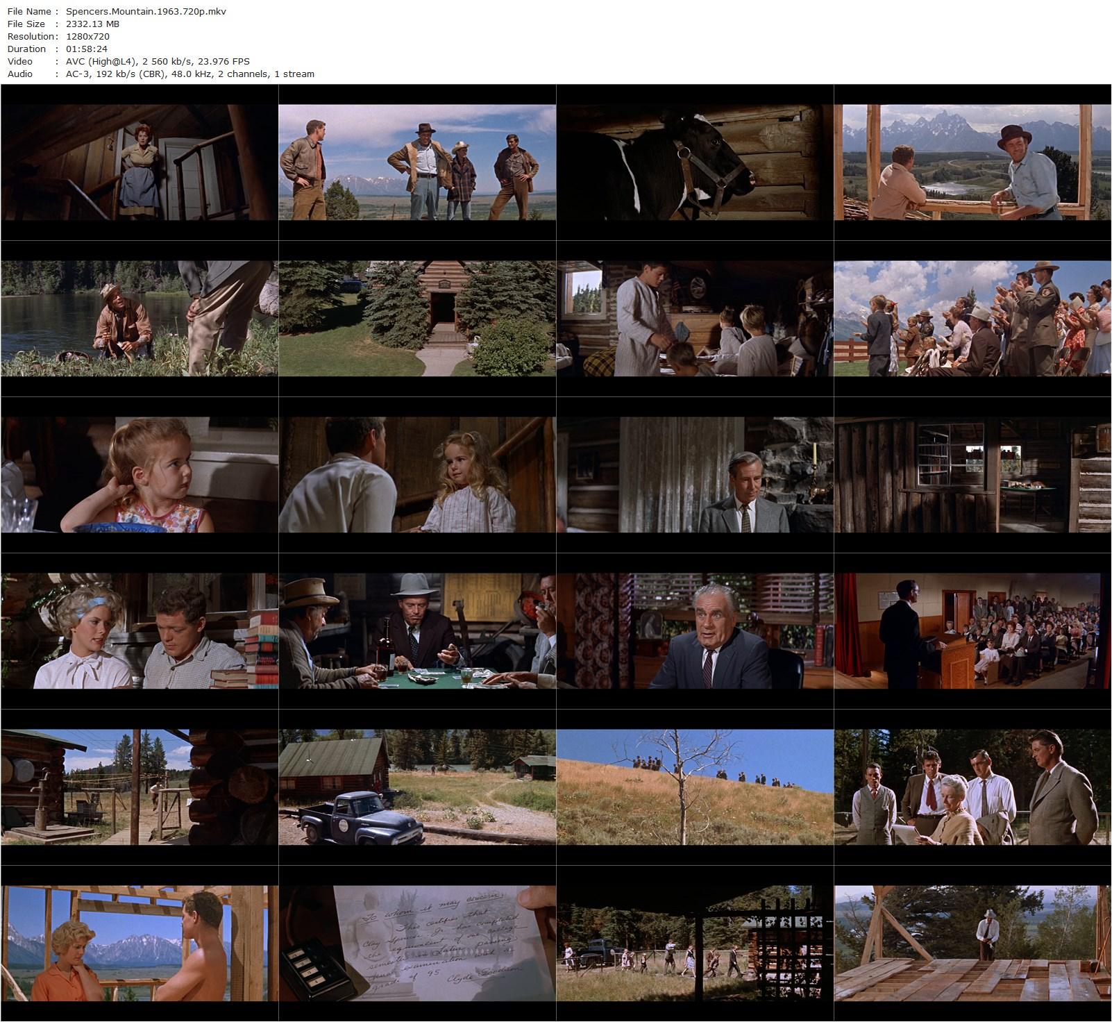 Spencer’s Mountain (1963) Delmer Daves, Henry Fonda, Maureen O’Hara, James MacArthur-poster