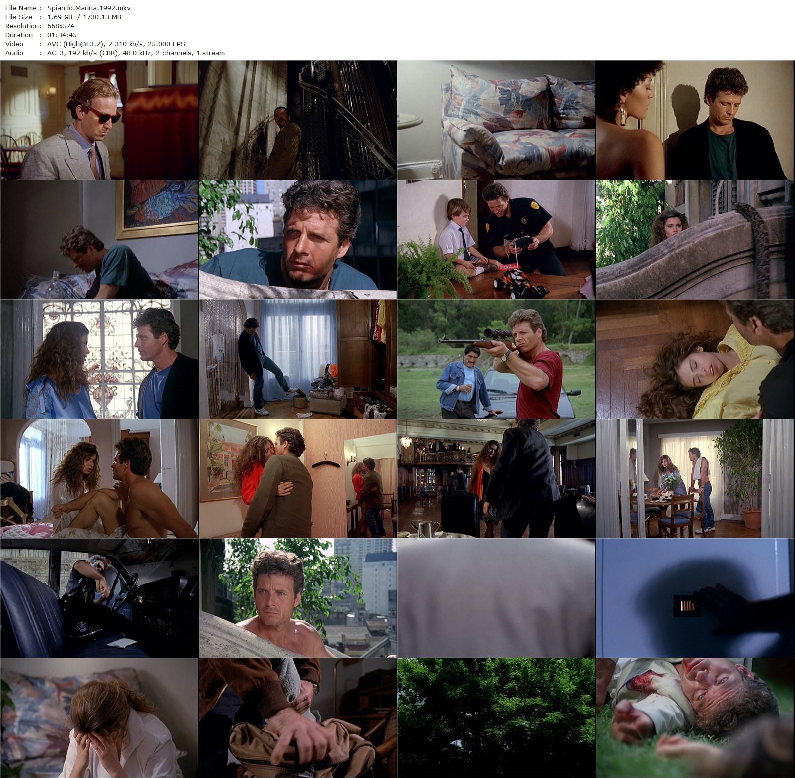 The Smile of the Fox AKA Spiando Marina (1992) Sergio Martino, Debora Caprioglio, Steve Bond, Sharon Twomey-poster