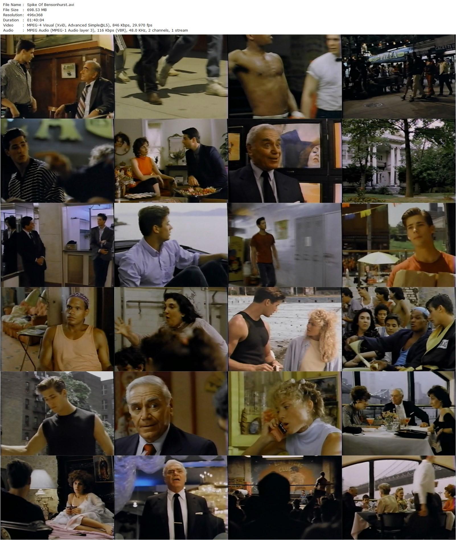 Spike of Bensonhurst (1988) Paul Morrissey, Sasha Mitchell, Ernest Borgnine, Anne De Salvo-poster