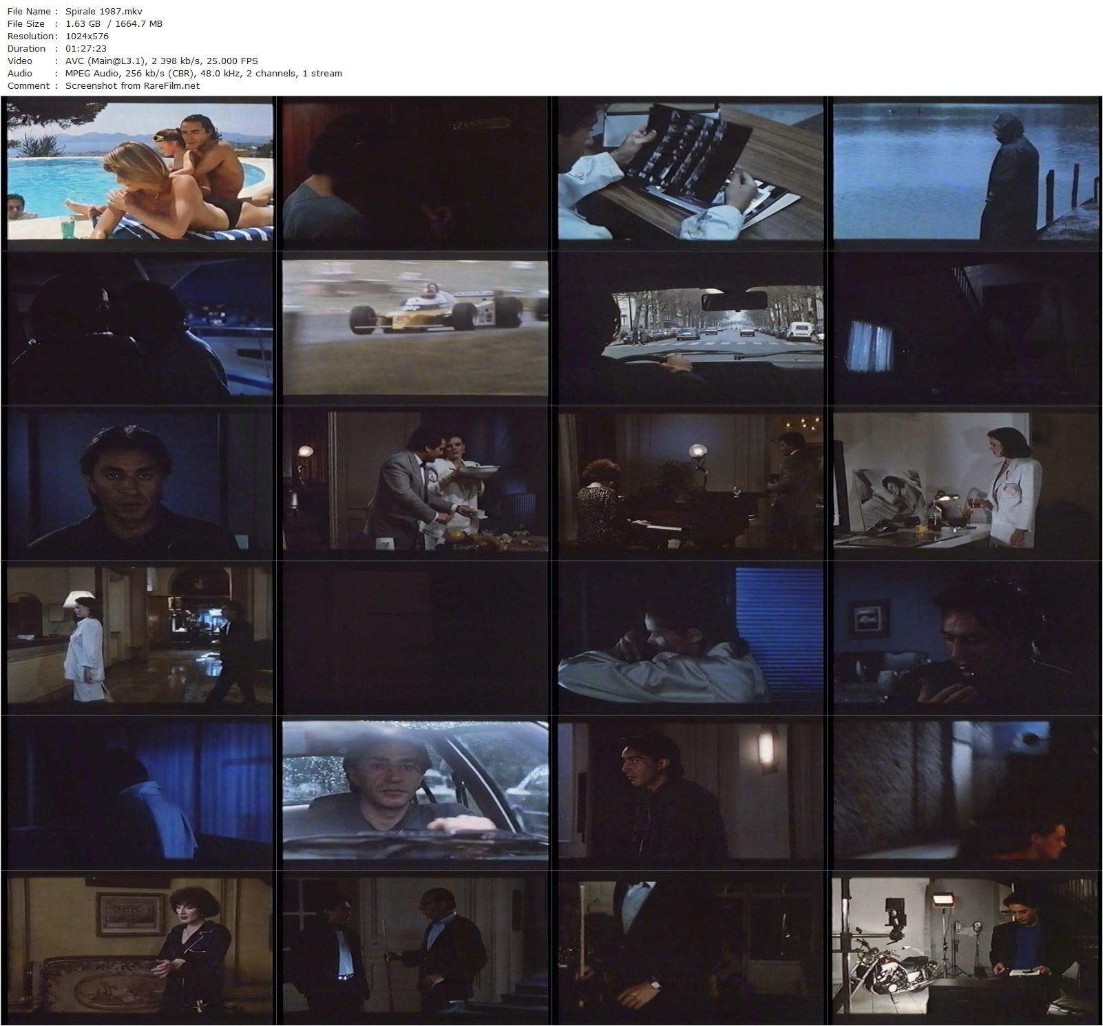 Spirale (1987) Christopher Frank, Richard Berry, Claire Nebout, Tchéky Karyo-poster