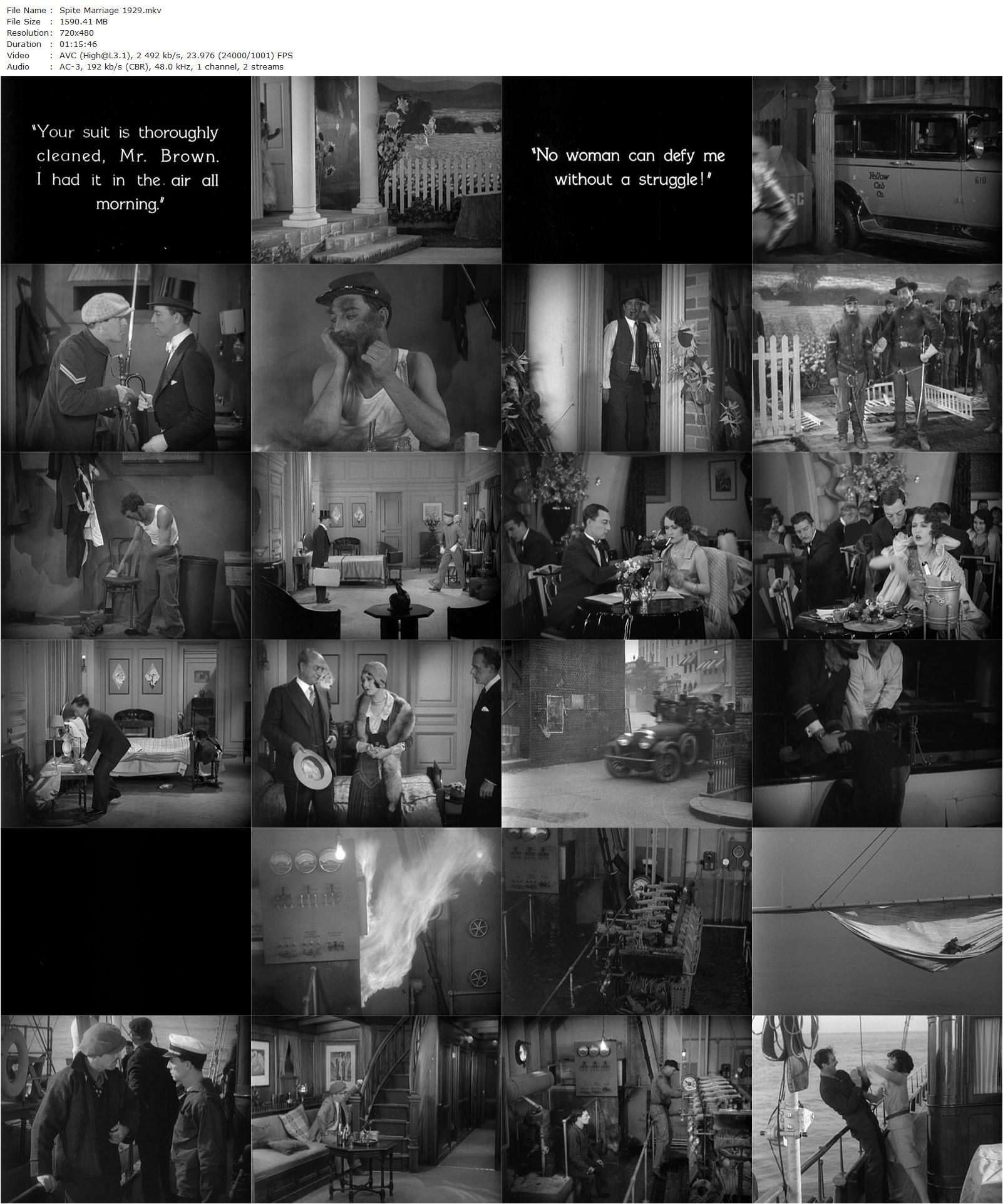 Spite Marriage (1929) Edward Sedgwick, Buster Keaton, Dorothy Sebastian, Edward Earle-poster