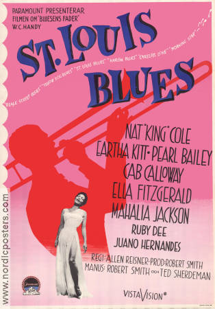 St. Louis Blues (1958) Allen Reisner, Nat ‘King’ Cole, Eartha Kitt, Cab Calloway, Biography, Drama, Music