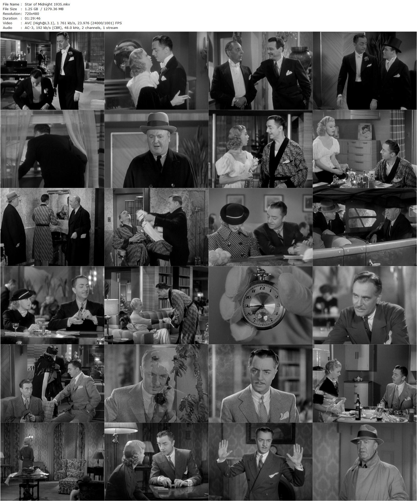 Star of Midnight (1935) Stephen Roberts, William Powell, Ginger Rogers, Paul Kelly-poster