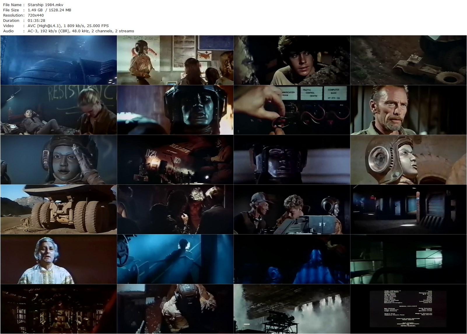 Starship (1984) Roger Christian, John Tarrant, Donogh Rees, Deep Roy-poster